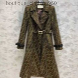 Automne mode femmes trench-coats designer femmes coupe-vent corps lettre imprimer veste lâche ceinture manteau femme décontracté long trenchs manteau