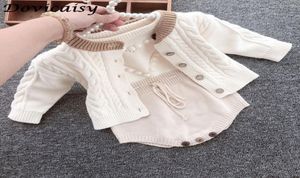 Automne Girls Clothes Baby Treetted Raiper Set Infant Newborn Kids Cardigan Boys Sweater Cotton Jumps Support 2103097084664