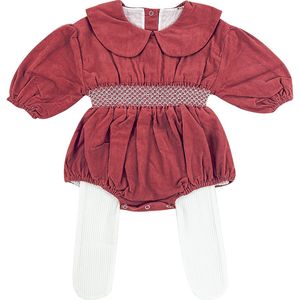 Herfst Meisjes Corduroy Rundvlees Pees Taille Pak Baby Girl Fall Clothes Set 210515