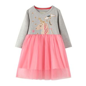 Autumn Girls kleedt pailletten Kids Long Sleeve jurken Baby Girls Princess Dress Dress Party Disses Birthday Jurken