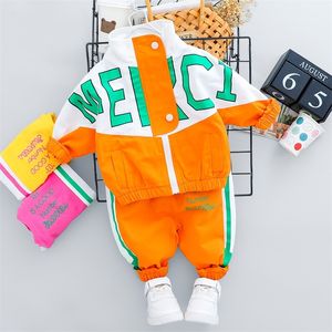 Autumn Kid Boy Girl Clothing Casual Tracksuit Letter Letter Letter Zipper Sets babykleding Babybroek 1 2 3 4.5. Jaren LJ12