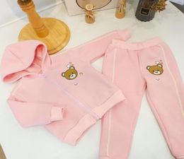 Automn Kids Boy Girls Sets Spring Baby Girl Girl Zipper JacketPants 2 PCSSuit Children Sport Outfits7174354