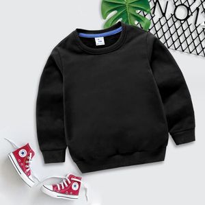 Herfst Kids Clothing Nieuwe pullover kinderkleding Solid Color Sweaters voor jongens en meisjes lange mouw Hoodie Top Coat Spring