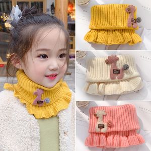 Automne enfants écharpe 100% coton bébé-écharpe hiver printemps garçons filles écharpes infantile cou anneau collier enfants foulard