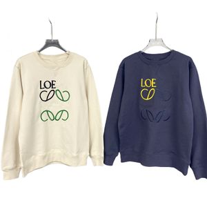 Sudadera con capucha coreana de otoño Sudaderas con capucha holgadas con cuello redondo bordadas con letras unisex