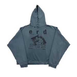 Automne hommes sweats à capuche bleu clair XL 2024ss mode pulls