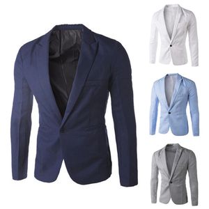 Autumn Men's Blazer Suit 8 kleuren mannelijke blazers passen zakelijke jassen jas modieus wit/zwart/grijs m-3xxxl