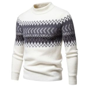 Pull Imitation vison pour hommes, doux et confortable, tricot chaud, à la mode, nouvelle collection automne