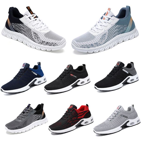 Automne Men Femmes Chaussures Randage Running Flat Chaussures Soft Sole Black Blanc Red Bule confortable Fashion Antisiskide Big Size39-45 Gai