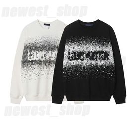 Herbst-Herren-Kapuzenpullover, Designer-Luxus-Hoodie-Sweatshirt für Männer, gesprenkelte Tinte, Graffiti-Druck-Sweatshirts, lässiger Pullover mit Kapuze und Buchstaben-Aufdruck