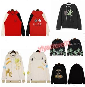 Automne Hommes Sweats à capuche Sweatshirts Designer Palmes Angels Pull en vrac Imprimer Femmes High Street Sweat à capuche Sweat-shirt à col rond pour les amoureux de la mode Taille asiatique S-XL