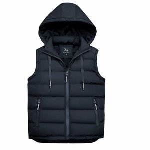 Automne Hommes Veste Hiver Chaud Gilet Sans Manches Casual Hommes Manteaux Mâle Velours Plus Thkck Gilet Pour Hommes Plus Taille XXXL 210608