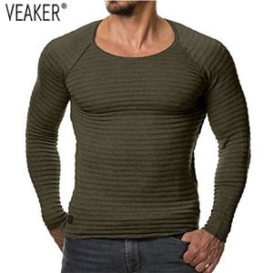 Herfst Heren Gebreide Trui Trui Mannelijke Casual Slim Fit Truien Oneck Lange Mouw Zwart Rood Trui S2XL 220822