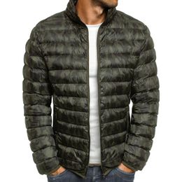 Automne hommes Parka hiver vestes décontracté manteau couleur unie fermeture éclair mince taille S-3XL homme veste hiver chaud Parkas