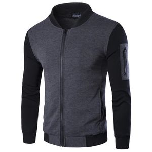 Otoño para hombre Slim Fit deportes béisbol Jersey chaqueta con cuello cárdigan de color 240305