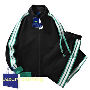 Herfst nieuwe casual sportpak mannen ins mode tij losse ritsoevang paren runnen sportkleding kerstcadeau kleding dames lopende kleding en broek