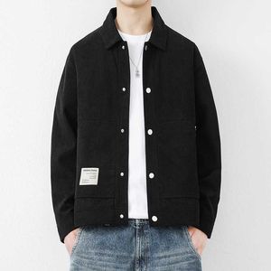 Herfst nieuwe corduroy jas heren losse en casual Koreaanse versie revers heren trendy colbert trend