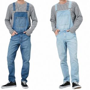Automne New Fi Denim Jeans Hip Hop Hommes Casual Oversize Salopette Pantalon Vintage Hommes One-Pièce Bib Strap Jeans T2GM #