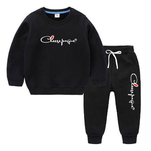 Automne nouveaux hommes femmes vêtements ensembles survêtements à capuche décontracté couleur unie épais pull et pantalon long 2 pièces ensemble hommes survêtement costume de sport