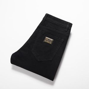 Herfst Nieuwe Heren Gescheurde Slim Fit Elasticiteit jeans heren rechte Business Beroemde klassieke Casual Broek Casual Broeken groothandel