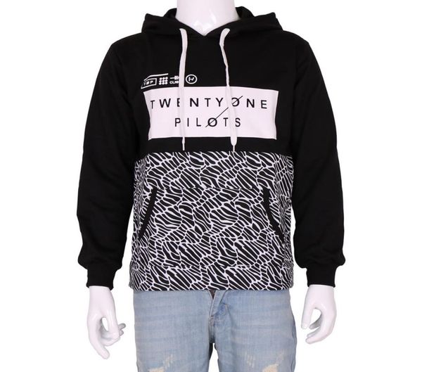 Otoño nuevo Twenty One Pilots sudaderas con capucha hombres ropa de calle sudaderas con capucha de Hip Hop hombres prendas de vestir exteriores Casual jerseys 21 pilotos CAA2802783694