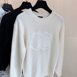 Channel Brand Automne Nouveau Pull Mode Femme Paris Designer C Lettre Broderie Col Rond Haute Qualité Tricots Quotidien Casual Vacances Ccity Sweat À Capuche Pulls Tops