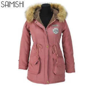 Automne Parkas Veste D'hiver Femmes Manteaux Femme Survêtement Casual Long Bas Coton Ouaté Lady Femme Mode Chaud