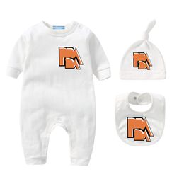 Automne pur coton bébé combinaison nouveau-né bébé à manches longues vêtements printemps nouveau-né barboteuse en plein air trois pièces bébé Onesies body CSD2310301