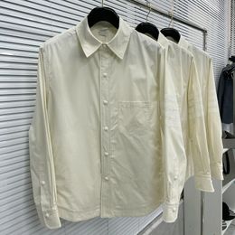 Automne chemises à manches longues classique blanc rayé Style hommes chemises affaires casual quotidien coton femmes Blouse chemises de luxe 240223