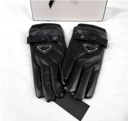 Herfst effen kleur handschoenen Europese Amerikaanse ontwerpers voor heren Dames touchscreen handschoen Wintermode mobiele smartphone vijfvingerhandschoenen