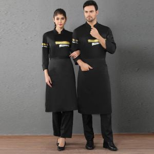 Automne Western Restaurant Chef veste femme Logo Cafe Food Service de cuisine Tenue de cuisine Man Fast Food Chef Uniform Hotel Work Wear
