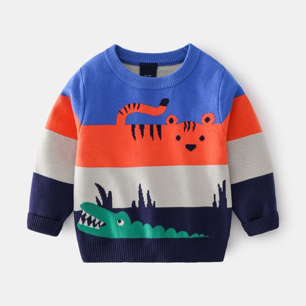 Pull tricoté pour bébés garçons, vêtements pour enfants de 2 à 7 ans, manteau d'extérieur, automne hiver 2022