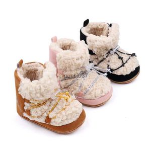 Herfst winter babyschoenen rubberen zool warme fluwelen schoenen peuterschoenen 0-12 babylaarzen