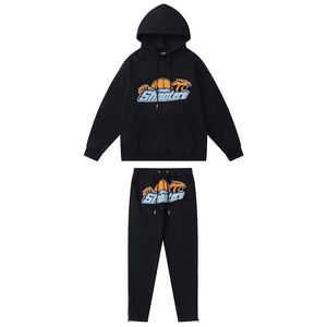 Autumn Winter Brand Tracksuit Tracksuit Hoods Hoodie Sports Sets Fashion Tiger Plush Embroidery Fleece Sweatshirt Sweatpants