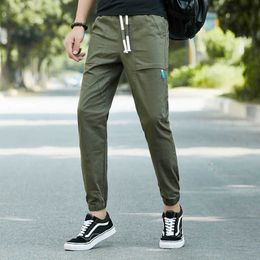 Herfst Winter Casual Broek Heren Mode Trend Baggy Sport Wide Been Cargo Broek Los Hombres Conjuntos Heren Kleding Y0927