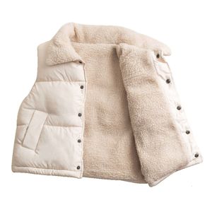 Herfst/winter kinderen katoenen vest baby met fluweel voor mannen en dames dragen lamb fleece kinderkleding kleding