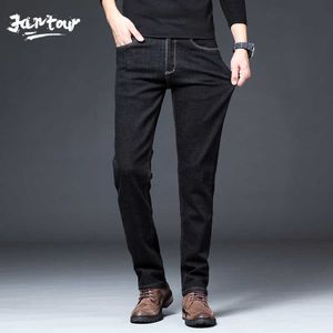 Automne Hiver Coton Jeans Hommes Haute Qualité Célèbre Marque Denim Pantalon Mâle Noir Doux Pantalon Pour Hommes Grande Taille 35 36 38 40 X0621
