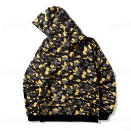 Herfst Winter Designer Hoodie Jas Heren Zip Up Hoodies Hiphop Mens Casual Camouflage Gevoerde Hooded Sweatshirts Hoge kwaliteit Zware Stof Heren Hoodie Sweater