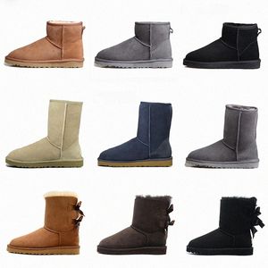 Automne Hiver Designer Bottes De Neige Chaudes Femmes Demi Cheville Pleine Fourrure Fluffy Furry Satin Usa Ugglies Wgg Australie Boot6dud #