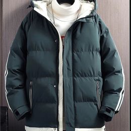 Automne/hiver doudoune hommes à capuche épaissi chaud veste mode décontracté extérieur résistant au froid haute qualité coton costume 231228