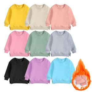 Automne hiver essentiel bébé garçons filles vestiges pour enfants chauds enleceau sweat-shirt solide de lamelle extérieure pour les enfants parier de veste 220809