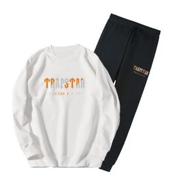 Herfst Winter Mode Heren Dames Sportpakken Letter Print Hoodie Set Koppels Trainingspak Ronde Hals Sweatshirt Joggingbroek Pak 220726