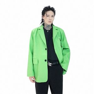 Herfst Winter Fi Groene Blazer Mannen Party Bruiloft Losse Pak Jassen Kostuum Homme r0Tl #