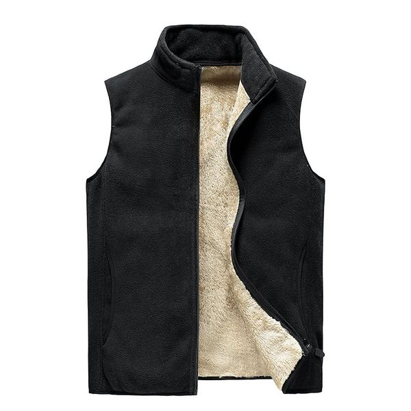 Automne hiver polaire hommes gilet veste décontracté chaud épais grand grand grande taille 8XL hommes gilet sans manches en vrac 240116