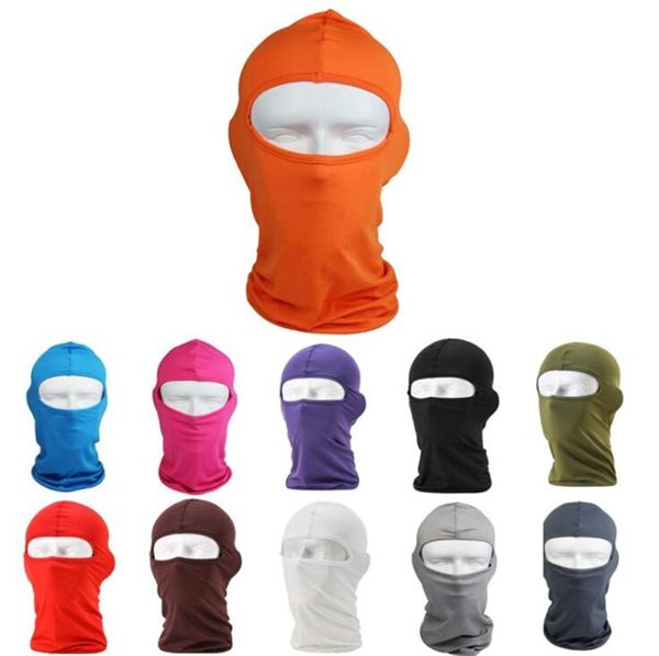 Ninja Face Mask Otoño Invierno Poliéster Beanie Cover Pasamontañas Esquí Motocicleta Ciclismo Máscaras Skiboard Casco Calentador de cuello Gaiter Tube Hat Beanies Skull Caps