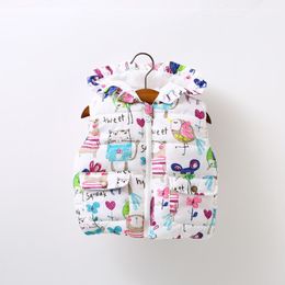 Automne hiver filles veste décontractée enfant Enfants couches de vêtements d'extérieur pour filles gilet bébé bébé vers le bas