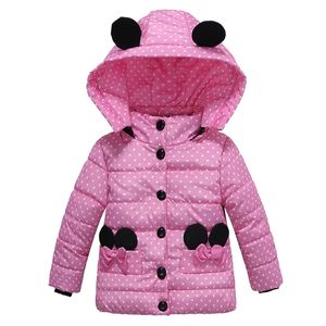 Automne hiver filles veste manteau imprimé dot épais chaud enfants veste pour filles vêtements d'extérieur enfants vêtements enfants vêtements d'extérieur vêtements LJ201017