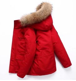 Automne / Hiver Hip Hop Designer Casual Down Jacket Rayé High Street Fashion Veste Lisse Lâche Couple Véritable Épais Vestes Taille Asiatique S-XXXXXL