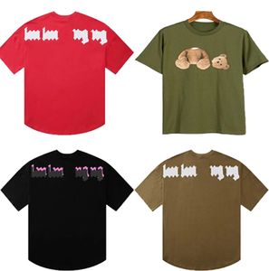 Camisetas para hombres Polos Diseñador de lujo Camiseta para hombres Alfabeto de verano para mujer Impresión Moda Palma Top Transpirable Ropa de playa casual Manga corta Cuello redondo