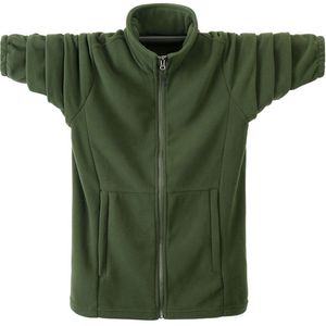 Herfst Winter Hoodies Mannen Casual Sweatshirt Jas Mannelijke Fleece Warm Army Green Windbreaker Grote Size Soild Coats 6XL 211214